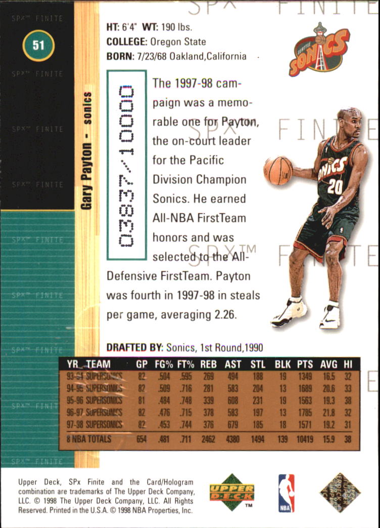 A9155- 1998-99 SPx Finite Bk Cards 1-250 +Inserts -You Pick- 15+ FREE US SHIP - Picture 31 of 119