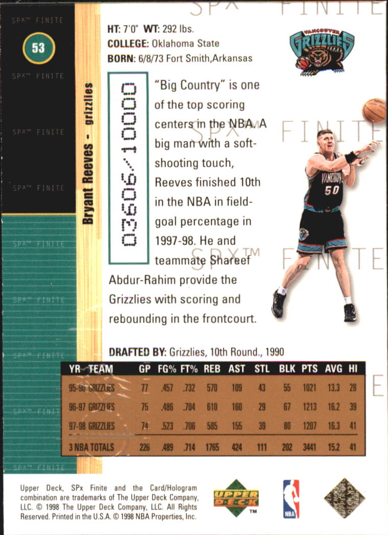 A9155- 1998-99 SPx Finite Bk Cards 1-250 +Inserts -You Pick- 15+ FREE US SHIP - Picture 33 of 119