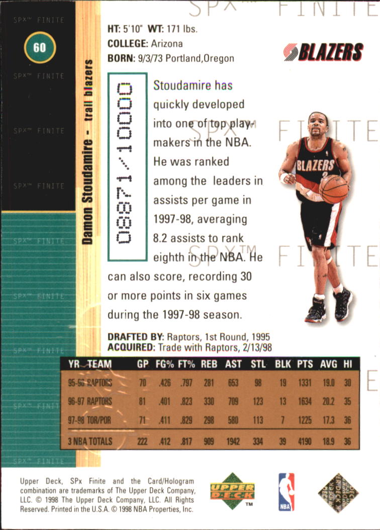 A9155- 1998-99 SPx Finite Bk Cards 1-250 +Inserts -You Pick- 15+ FREE US SHIP - Picture 41 of 119