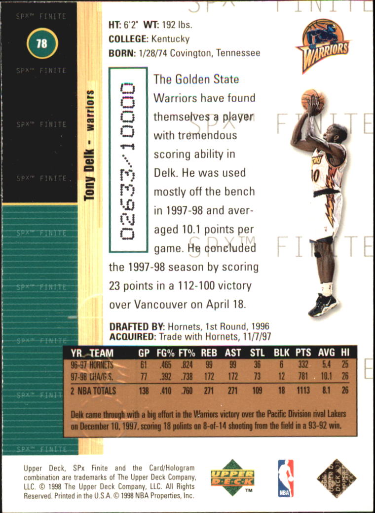 A9155- 1998-99 SPx Finite Bk Cards 1-250 +Inserts -You Pick- 15+ FREE US SHIP - Picture 55 of 119
