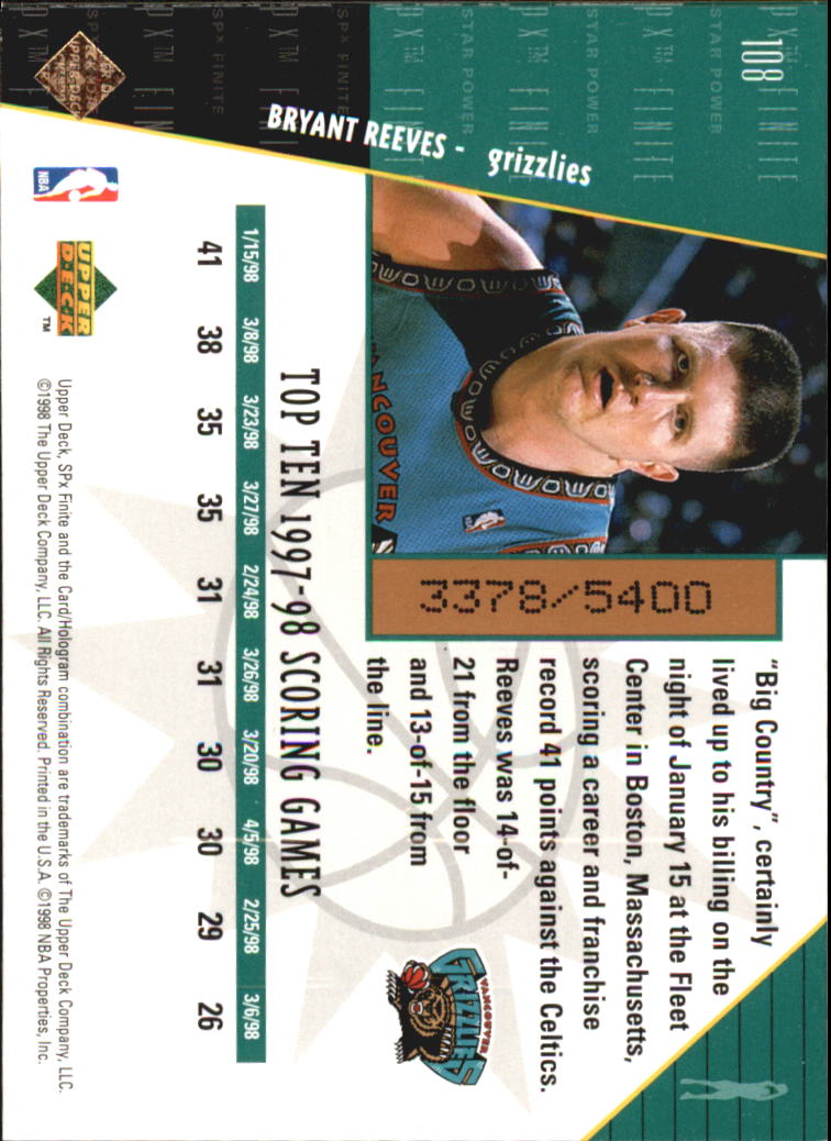 A9155- 1998-99 SPx Finite Bk Cards 1-250 +Inserts -You Pick- 15+ FREE US SHIP - Picture 71 of 119