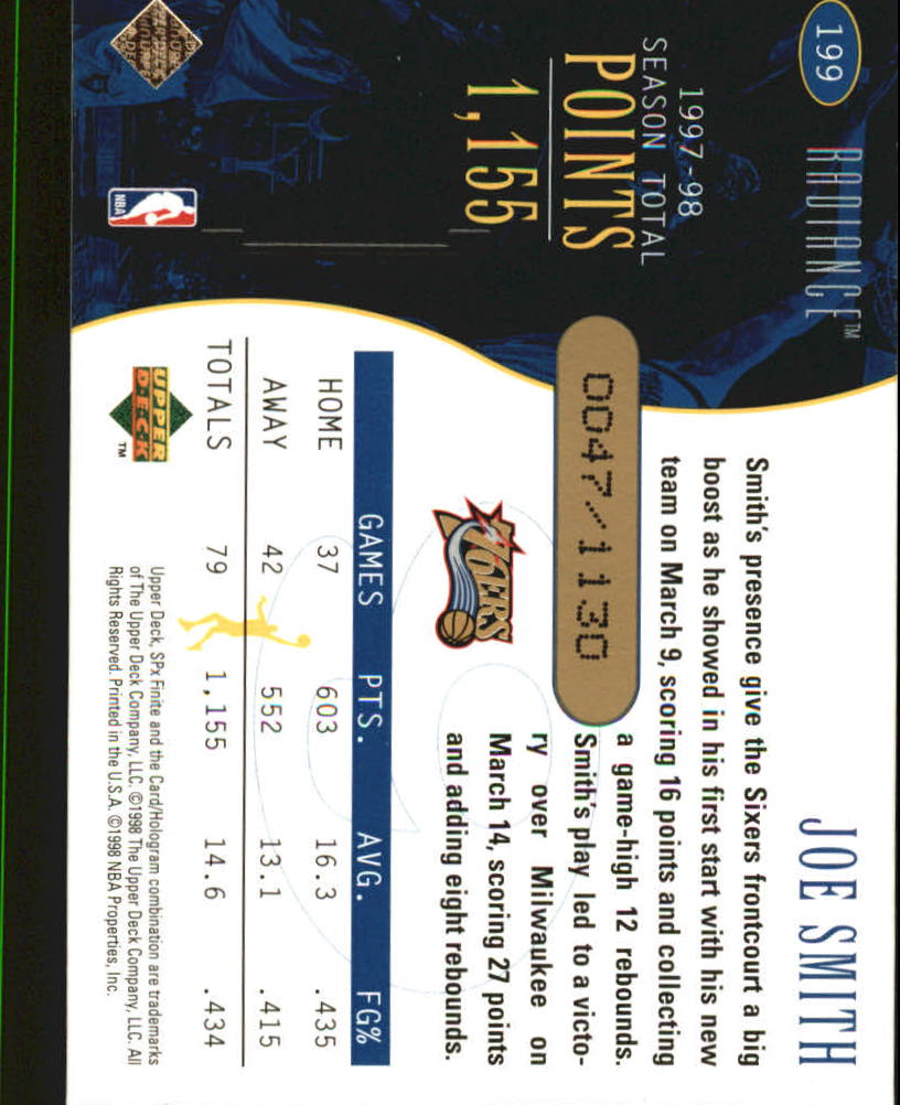 A9155- 1998-99 SPx Finite Bk Cards 1-250 +Inserts -You Pick- 15+ FREE US SHIP - Picture 119 of 119