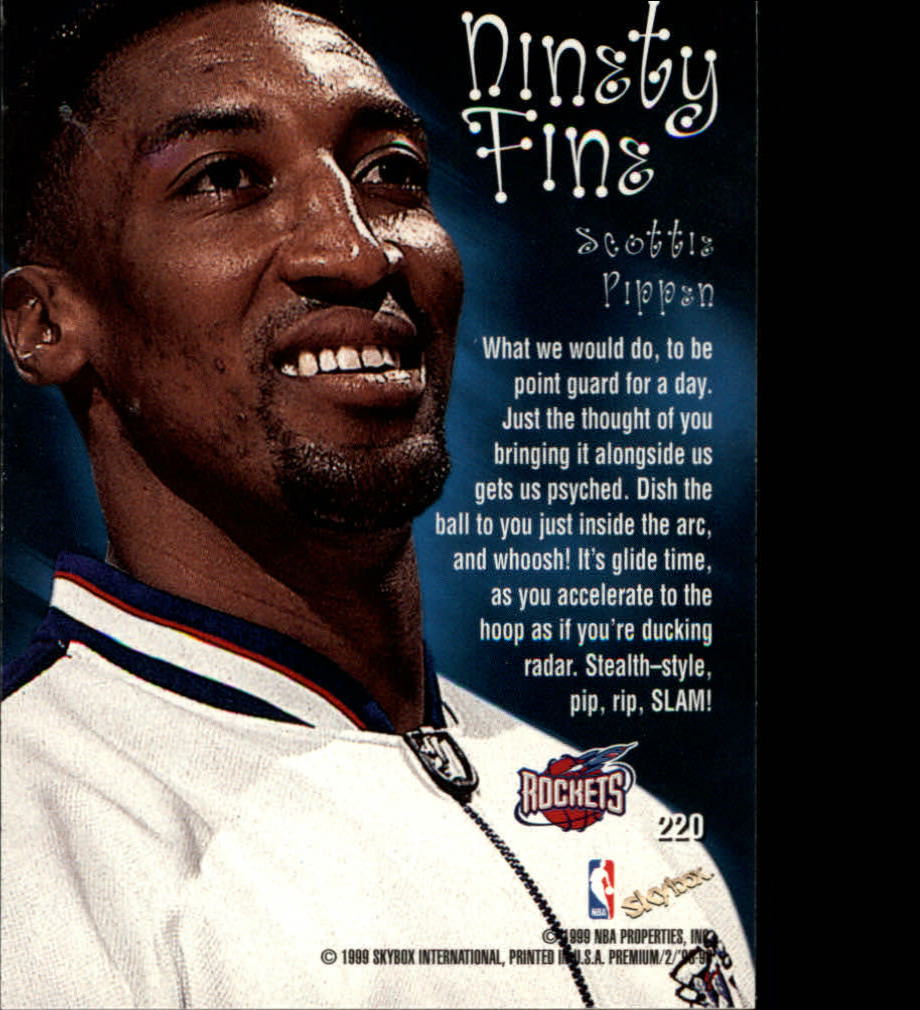 1998-99 SkyBox Premium #220 Scottie Pippen NF back image