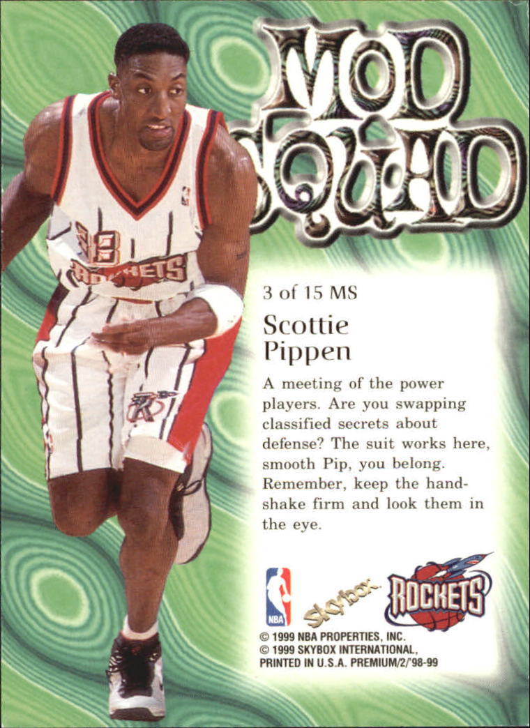 1998-99 SkyBox Premium Mod Squad #3 Scottie Pippen back image