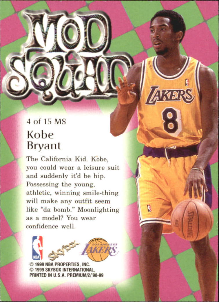 1998-99 SkyBox Premium Mod Squad #4 Kobe Bryant - NM-MT