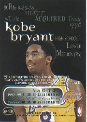 1998-99 SkyBox Thunder #108 Kobe Bryant back image