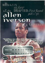 1998-99 SkyBox Thunder #117 Allen Iverson back image