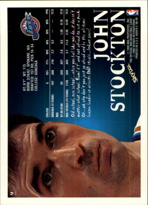John Stockton cards (1989-2021) Jazz - You Choose - Bild 116 von 284