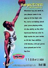 1998-99 Hoops Rejectors #9 David Robinson back image