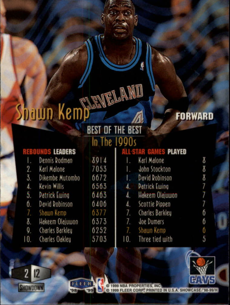 1998-99 Upper Deck #23. Shawn Kemp