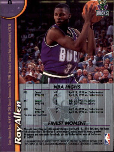 Ray Allen cards (1997-2021) Bucks Celtics Sonics Heat - Picture 21 of 349