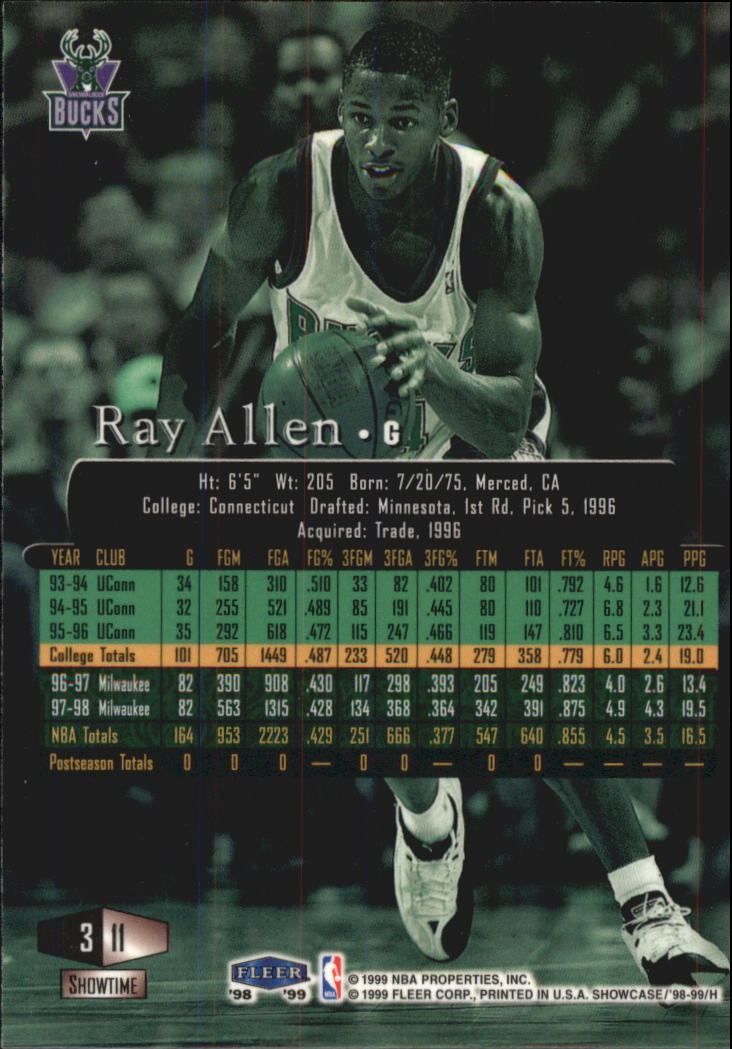Ray Allen cards (1997-2021) Bucks Celtics Sonics Heat - Picture 23 of 349