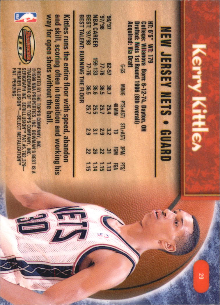 A3148- 1998-99 Bowman's Beste BK #S 1-125 + Einsätze -du Pick- 15 + Gratis US - Bild 51 von 209