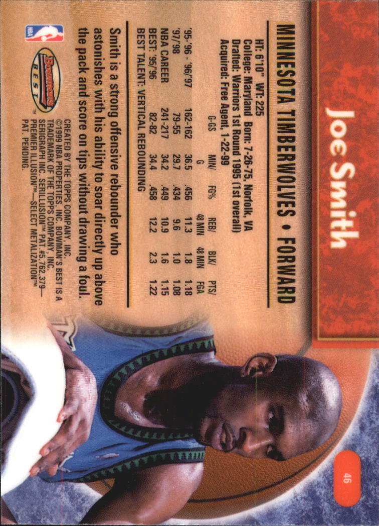 A3148- 1998-99 Bowman's Beste BK #S 1-125 + Einsätze -du Pick- 15 + Gratis US - Bild 85 von 209