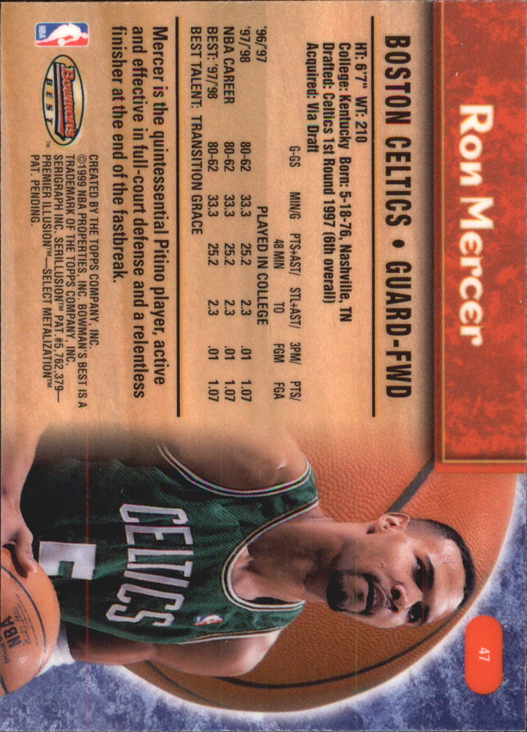 A3148- 1998-99 Bowman's Beste BK #S 1-125 + Einsätze -du Pick- 15 + Gratis US - Bild 87 von 209