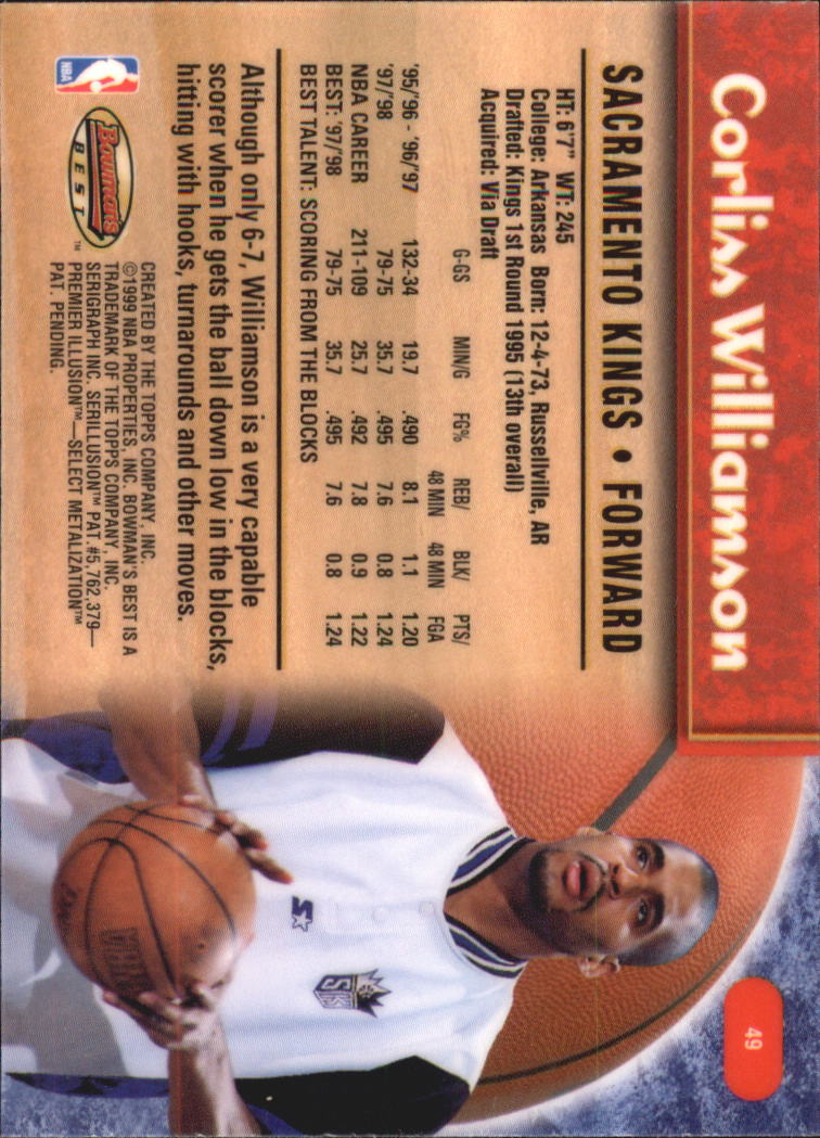 A3148- 1998-99 Bowman's Beste BK #S 1-125 + Einsätze -du Pick- 15 + Gratis US - Bild 91 von 209