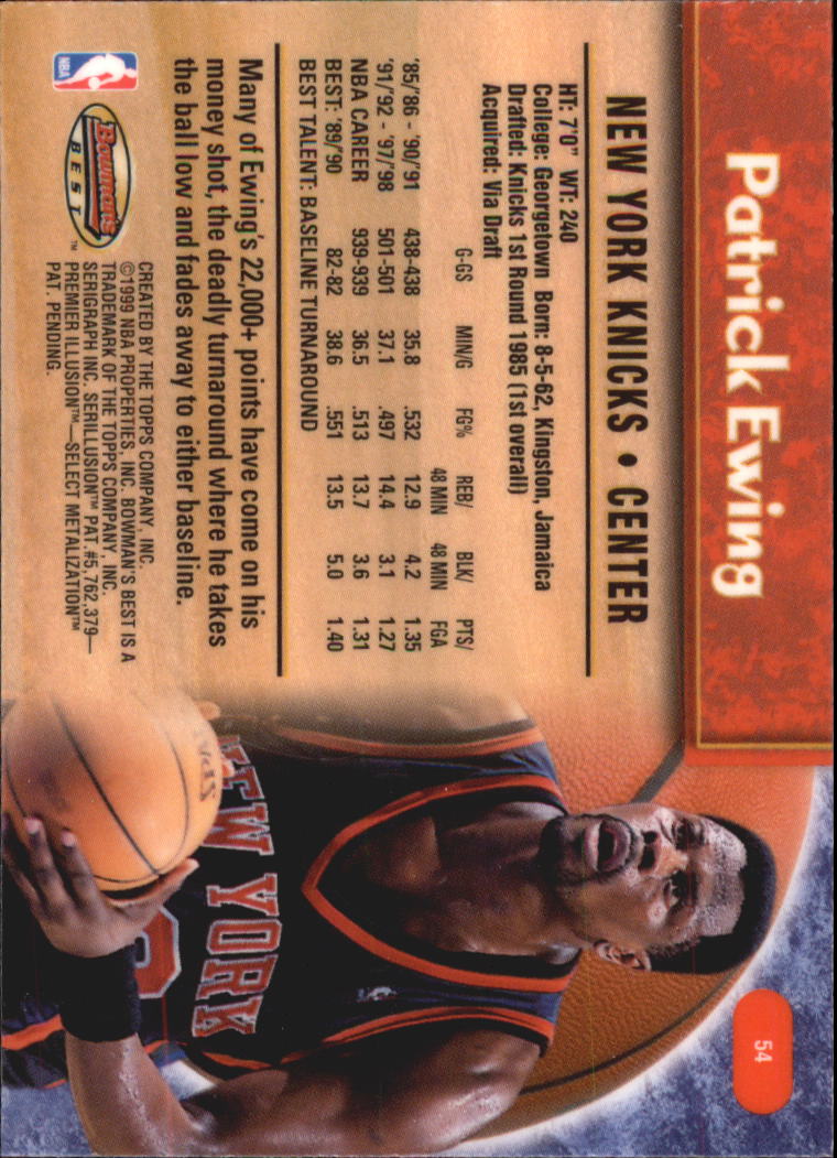 A3148- 1998-99 Bowman's Beste BK #S 1-125 + Einsätze -du Pick- 15 + Gratis US - Bild 101 von 209