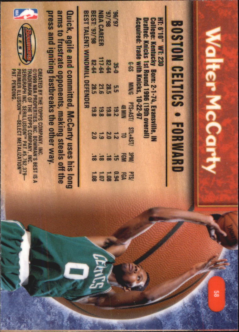 A3148- 1998-99 Bowman's Beste BK #S 1-125 + Einsätze -du Pick- 15 + Gratis US - Bild 109 von 209