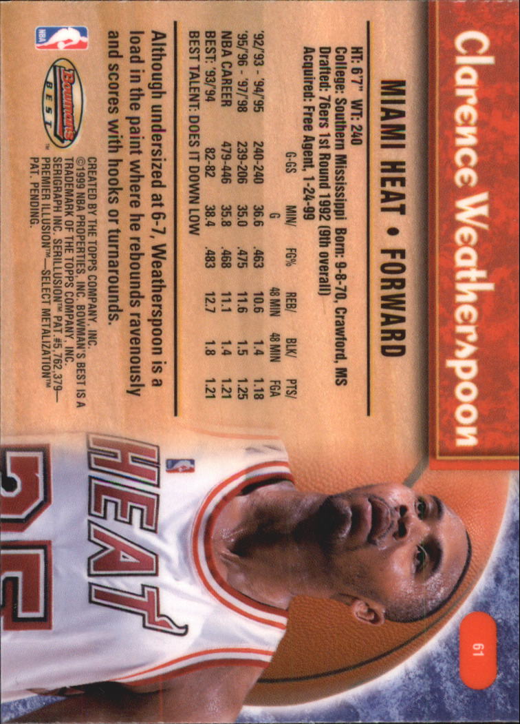 A3148- 1998-99 Bowman's Beste BK #S 1-125 + Einsätze -du Pick- 15 + Gratis US - Bild 115 von 209