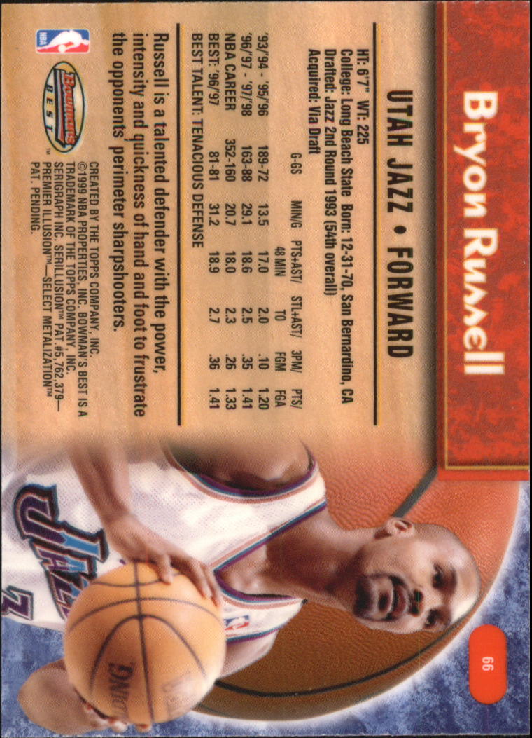 A3148- 1998-99 Bowman's Beste BK #S 1-125 + Einsätze -du Pick- 15 + Gratis US - Bild 125 von 209