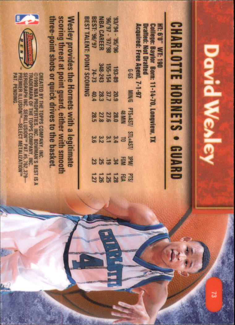 A3148- 1998-99 Bowman's Beste BK #S 1-125 + Einsätze -du Pick- 15 + Gratis US - Bild 137 von 209