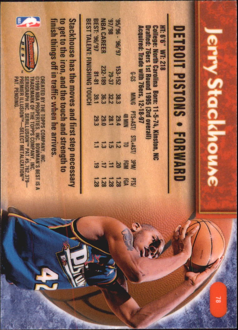 A3148- 1998-99 Bowman's Beste BK #S 1-125 + Einsätze -du Pick- 15 + Gratis US - Bild 147 von 209