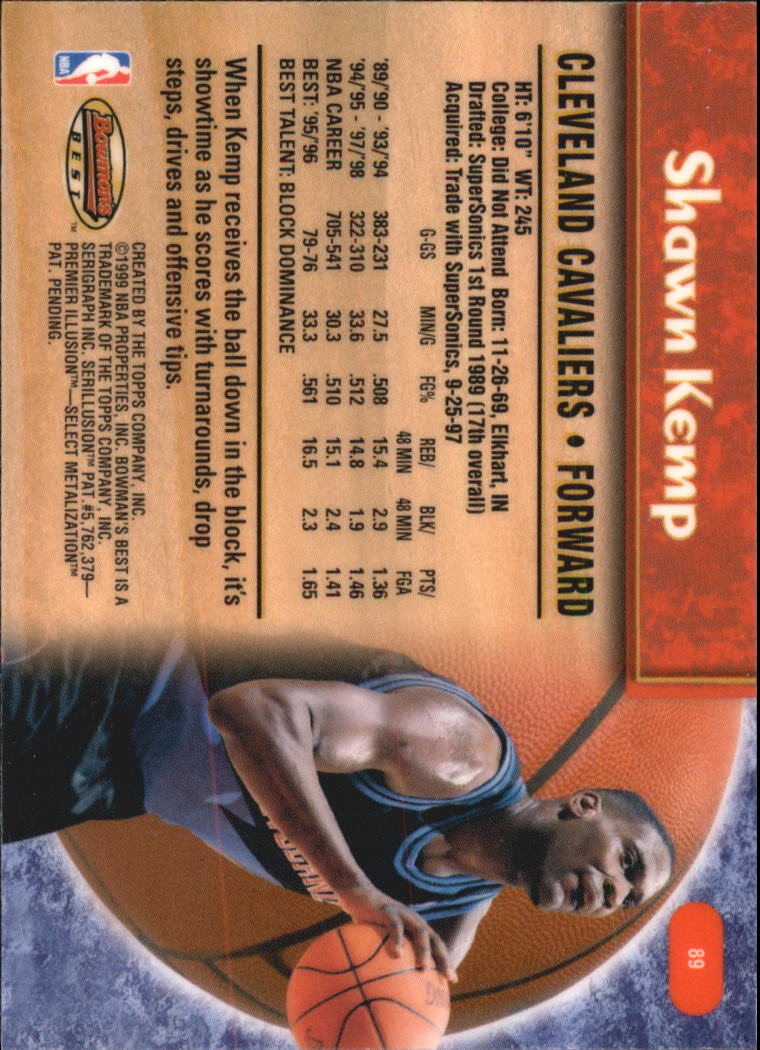 A3148- 1998-99 Bowman's Beste BK #S 1-125 + Einsätze -du Pick- 15 + Gratis US - Bild 165 von 209