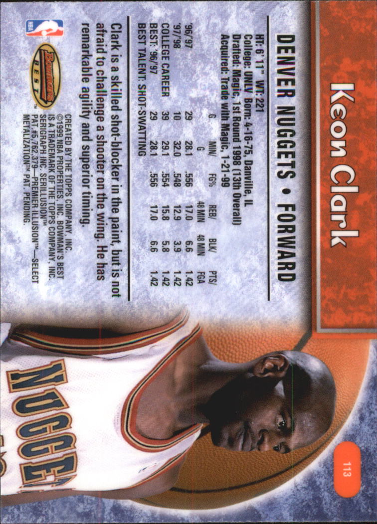 A3148- 1998-99 Bowman's Beste BK #S 1-125 + Einsätze -du Pick- 15 + Gratis US - Bild 191 von 209