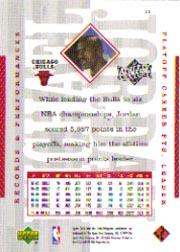 1999 Upper Deck Michael Jordan Athlete of the Century #11 Michael Jordan/NBA Playoff career pts leader back image