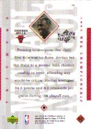 1999 Upper Deck Michael Jordan Athlete of the Century #12 Michael Jordan/1992 NBA Championship back image