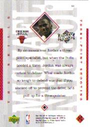 1999 Upper Deck Michael Jordan Athlete of the Century #31 Michael Jordan/Three point shooting back image
