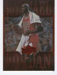 1999 Upper Deck Michael Jordan Athlete of the Century #50 Michael Jordan/The Shot 5/17/93 playoffs vs Clev.