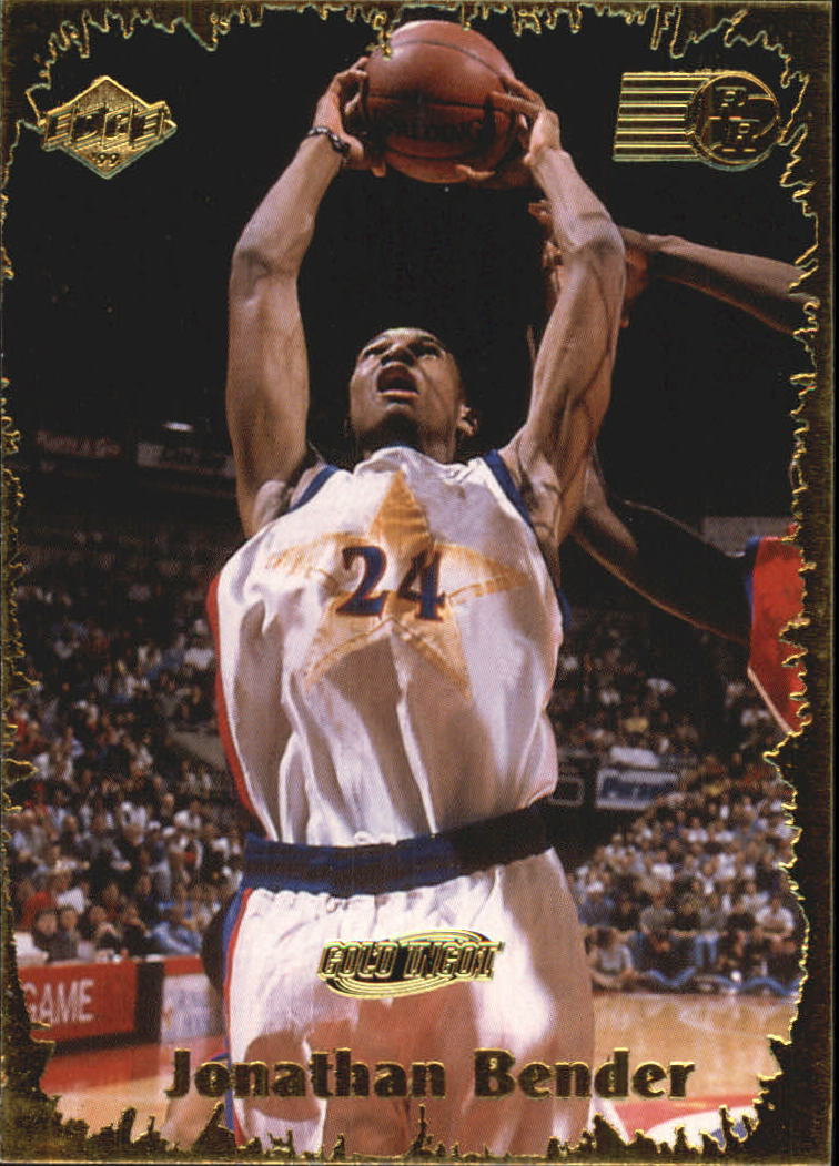 JONATHAN BENDER 1999-00 TOPPS STADIUM CLUB INDIANA PACERS ROOKIE CARD #180