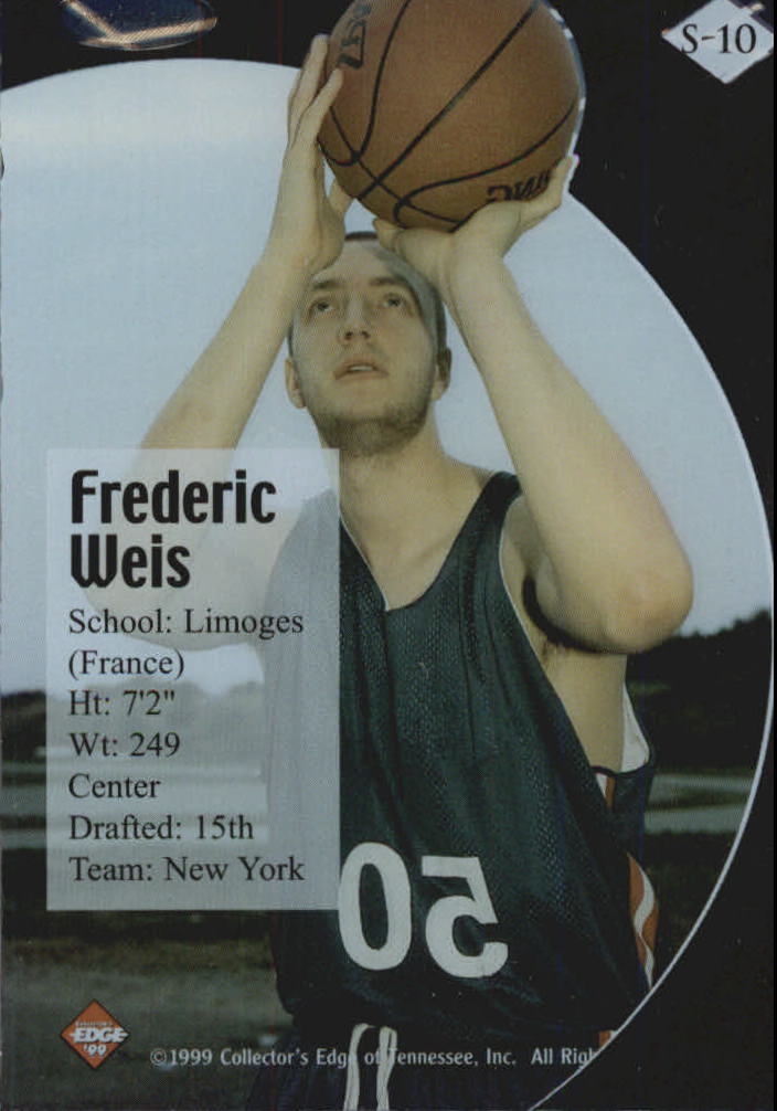 1999 Collector's Edge Rookie Rage Successors #S10 Frederic Weis back image