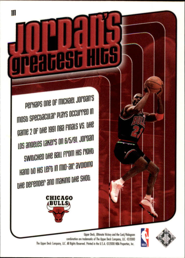 1999-00 Ultimate Victory #111 Michael Jordan GH - NM-MT - Card Gallery ...