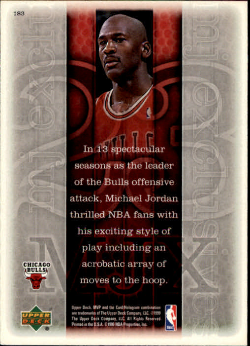 1999-00 Upper Deck MVP #183 Michael Jordan back image