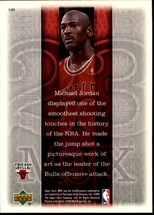 1999-00 Upper Deck MVP #188 Michael Jordan back image