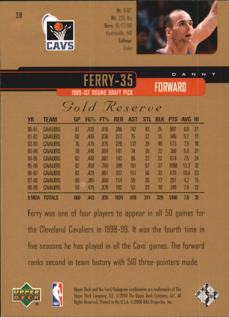 A2531- 1999-00 Upper Deck Gold Reserve Bk #s 1-240 -You Pick- 15+ FREE US SHIP - Picture 51 of 395