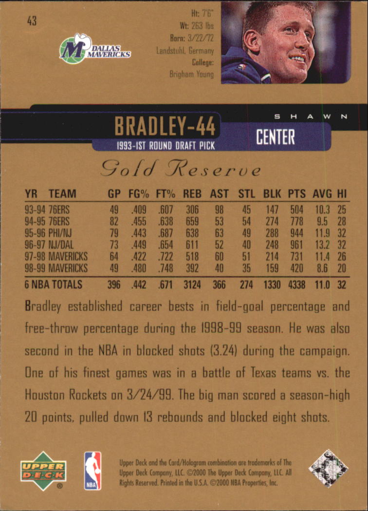A2531- 1999-00 Upper Deck Gold Reserve Bk #s 1-240 -You Pick- 15+ FREE US SHIP - Picture 59 of 395