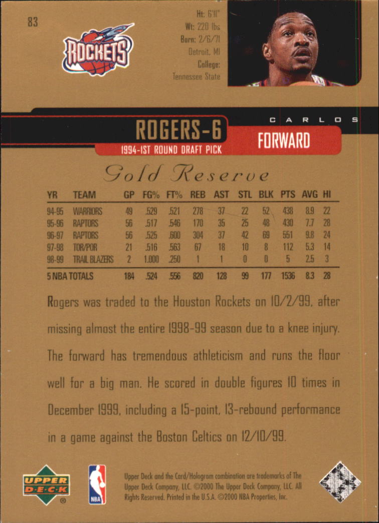 A2531- 1999-00 Upper Deck Gold Reserve Bk #s 1-240 -You Pick- 15+ FREE US SHIP - Picture 133 of 395