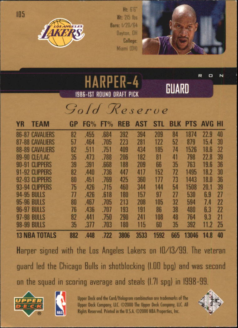 A2531- 1999-00 Upper Deck Gold Reserve Bk #s 1-240 -You Pick- 15+ FREE US SHIP - Picture 175 of 395
