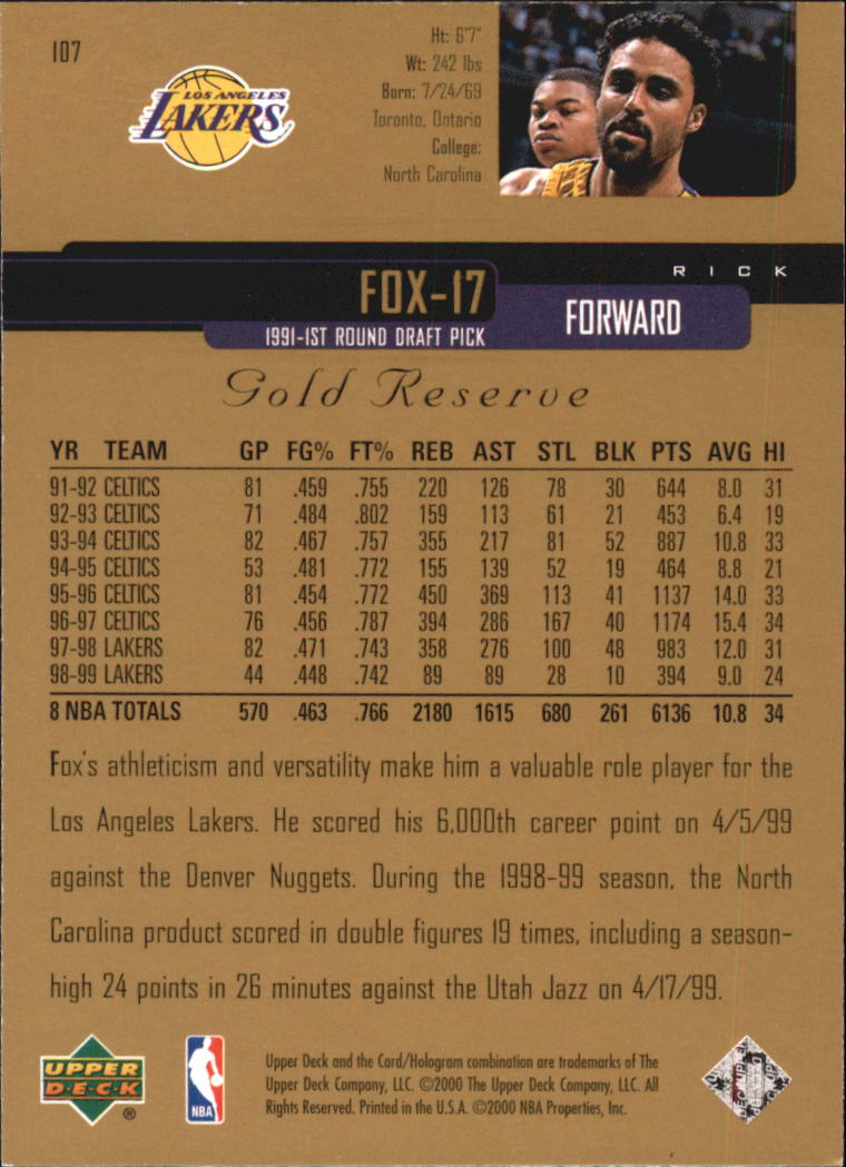 A2531- 1999-00 Upper Deck Gold Reserve Bk #s 1-240 -You Pick- 15+ FREE US SHIP - Picture 179 of 395
