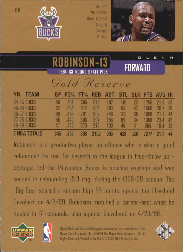 A2531- 1999-00 Upper Deck Gold Reserve Bk #s 1-240 -You Pick- 15+ FREE US SHIP - Picture 197 of 395