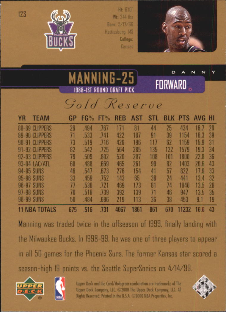 A2531- 1999-00 Upper Deck Gold Reserve Bk #s 1-240 -You Pick- 15+ FREE US SHIP - Picture 207 of 395