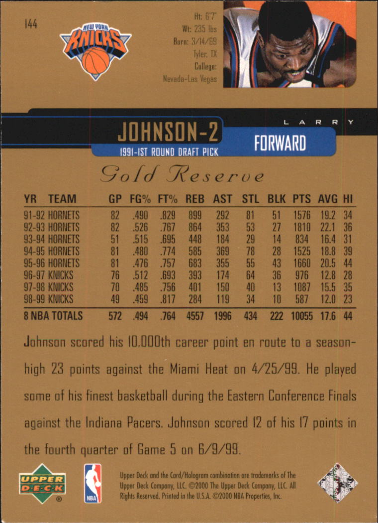 A2531- 1999-00 Upper Deck Gold Reserve Bk #s 1-240 -You Pick- 15+ FREE US SHIP - Picture 247 of 395