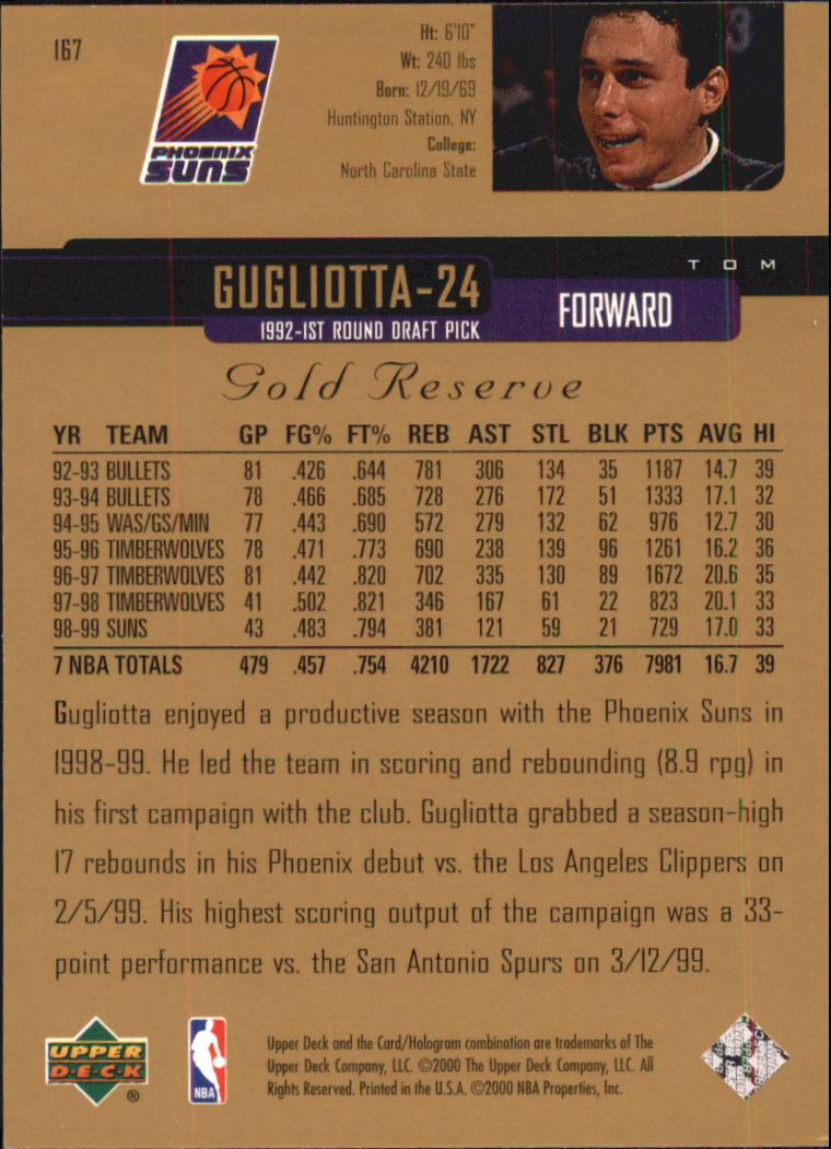 A2531- 1999-00 Upper Deck Gold Reserve Bk #s 1-240 -You Pick- 15+ FREE US SHIP - Picture 283 of 395