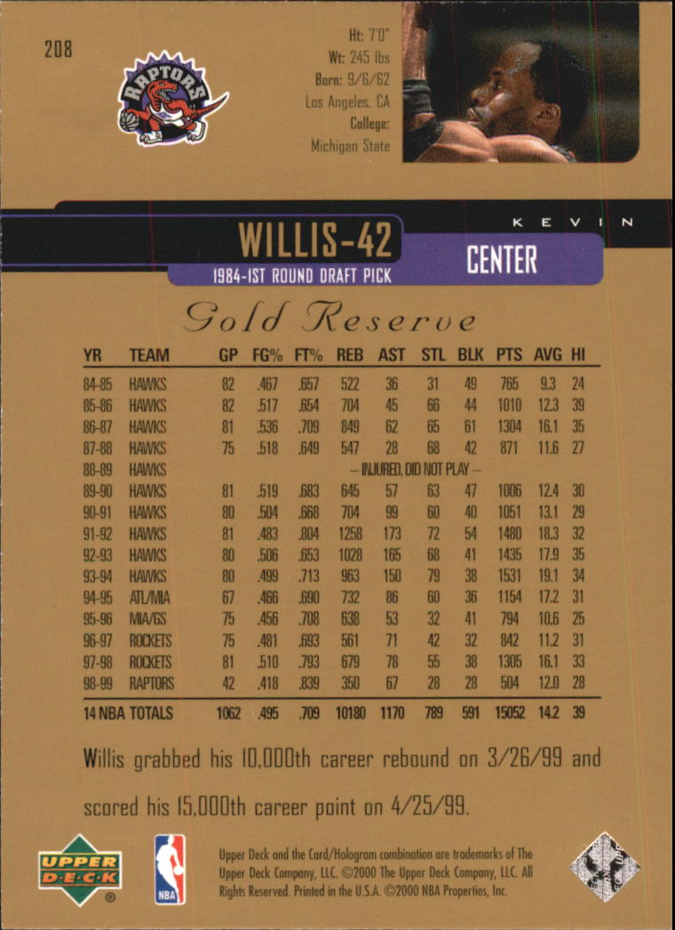A2531- 1999-00 Upper Deck Gold Reserve Bk #s 1-240 -You Pick- 15+ FREE US SHIP - Picture 339 of 395