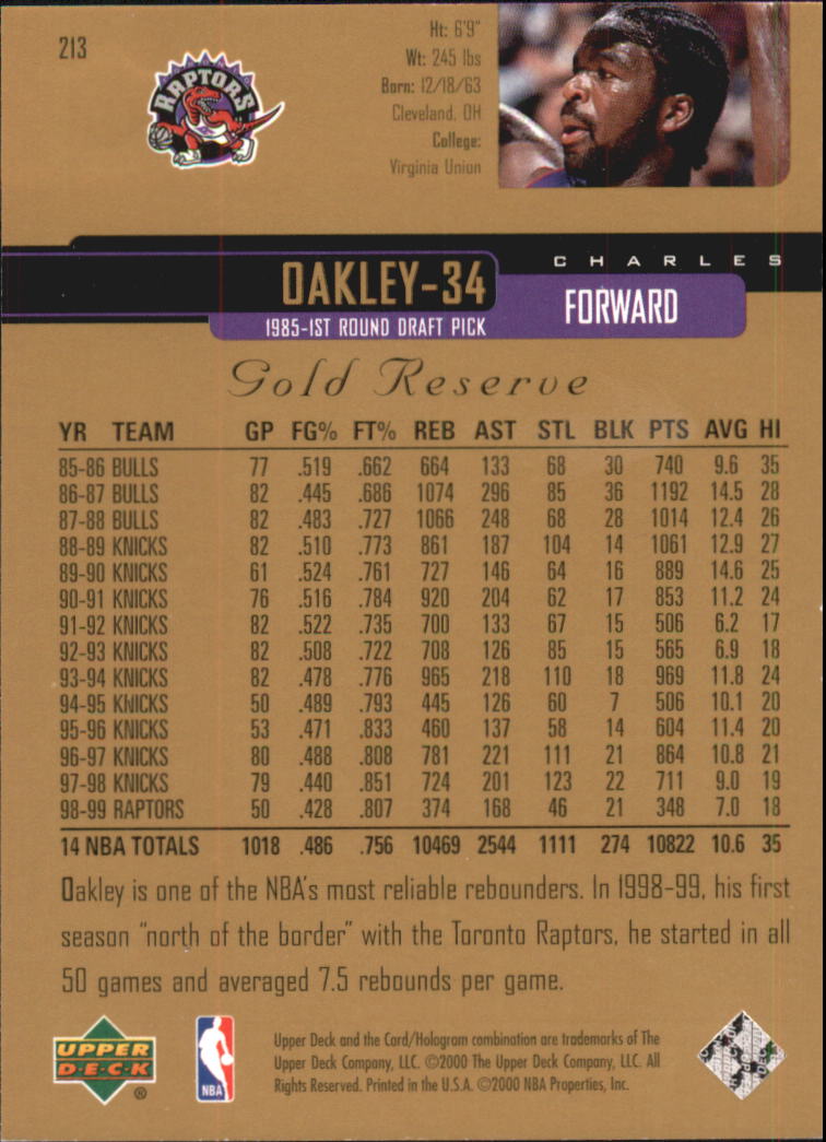 A2531- 1999-00 Upper Deck Gold Reserve Bk #s 1-240 -You Pick- 15+ FREE US SHIP - Picture 347 of 395