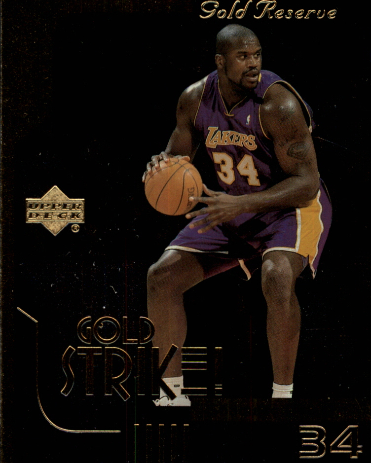 1999-00 Upper Deck Gold Reserve Gold Strike #GS9 Shaquille O'Neal - NM-MT