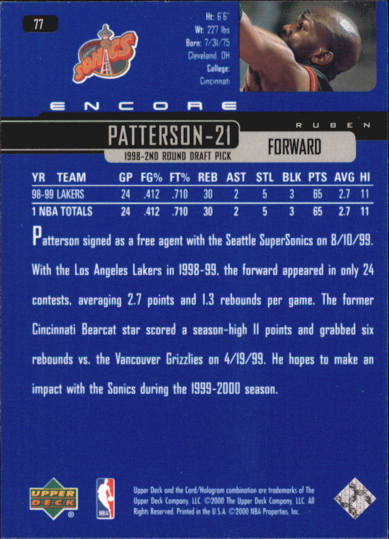B0151- 1999-00 Upper Deck Encore Bk 1-90 +Inserts -You Pick- 15+ FREE US SHIP - Picture 141 of 171